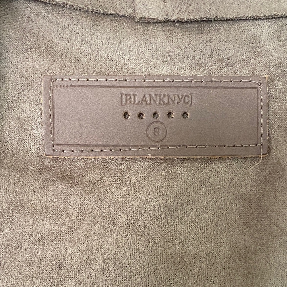 Blank NYC Women's Taupe Faux Suede Jacket - Picture 5 of 8
